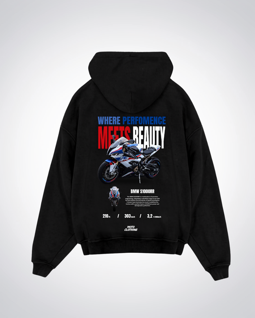 Where Perfomance Meets Beauty Oversized Hoodie