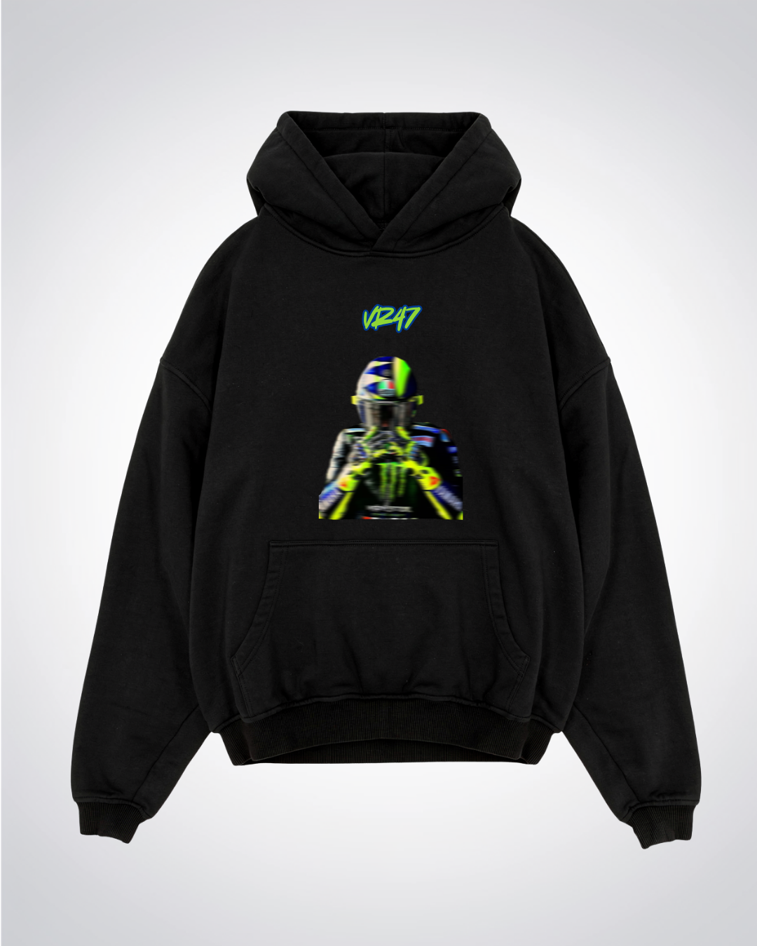 VR47 blured Oversized Hoodie