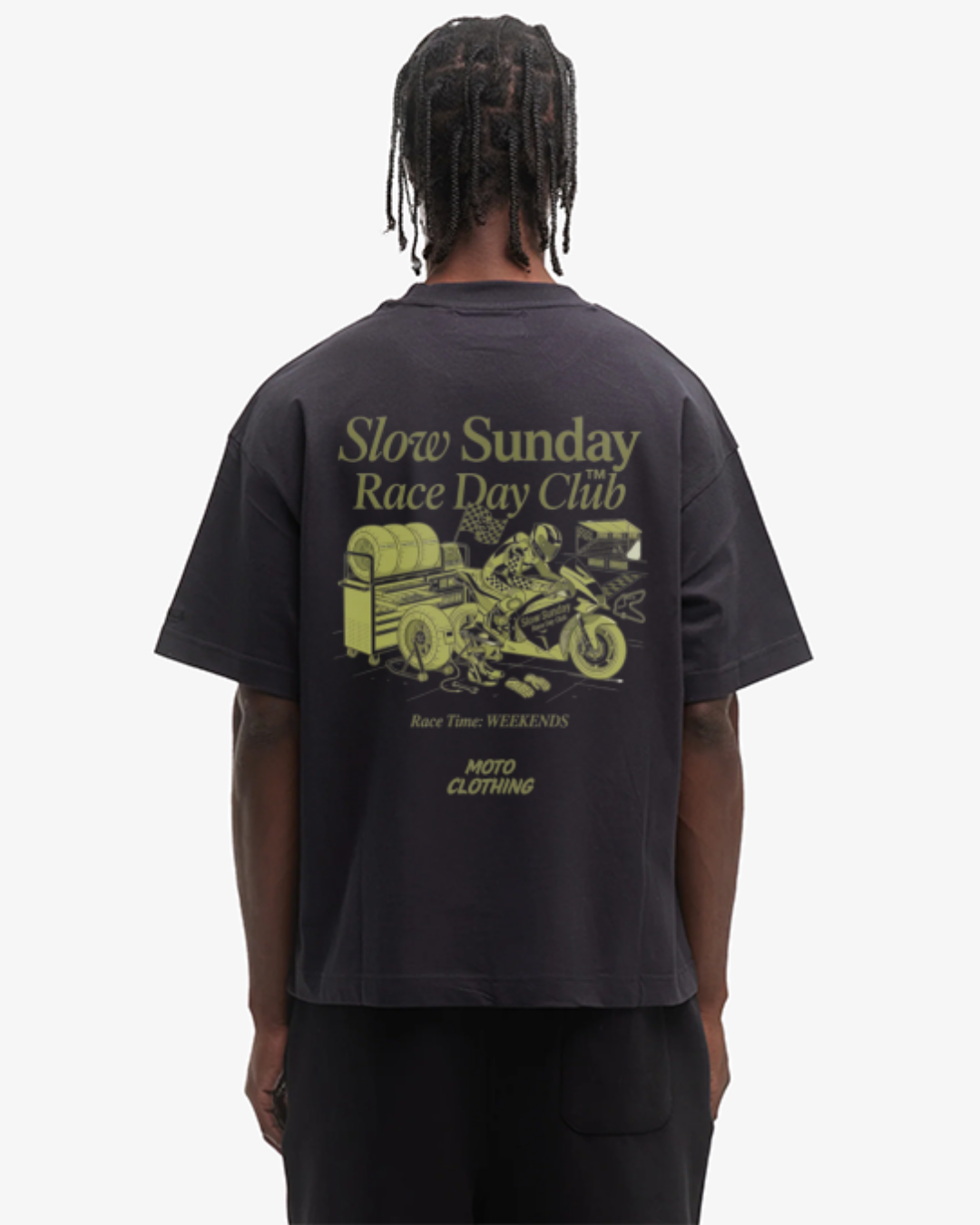 Slow Sunday Race Club Oversized Shirt