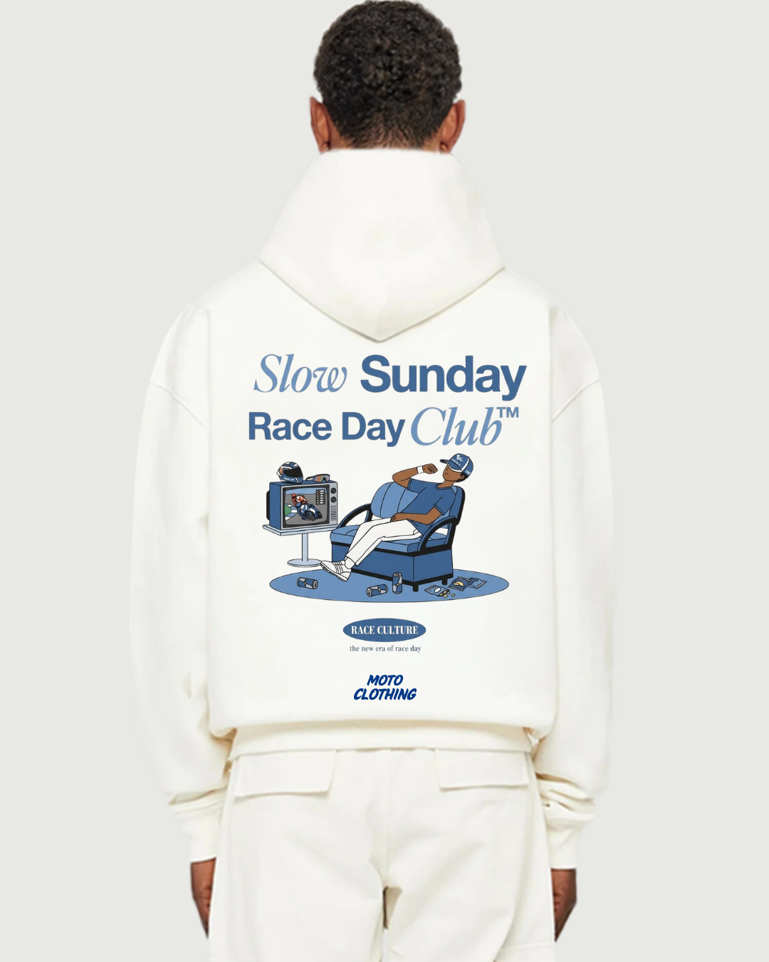 Slow Sunday Race Day Club Oversized Hoodie
