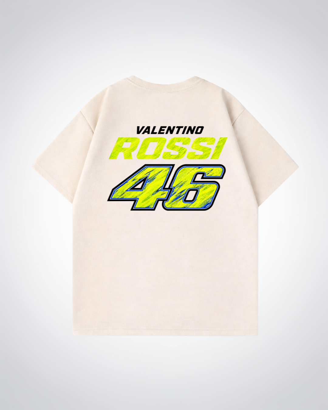 Rossi Trikot Oversized Shirt - Beige Back (Designed)