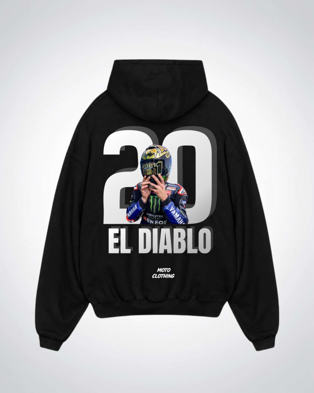 El Diablo Oversized Hoodie - Black Back (Designed)
