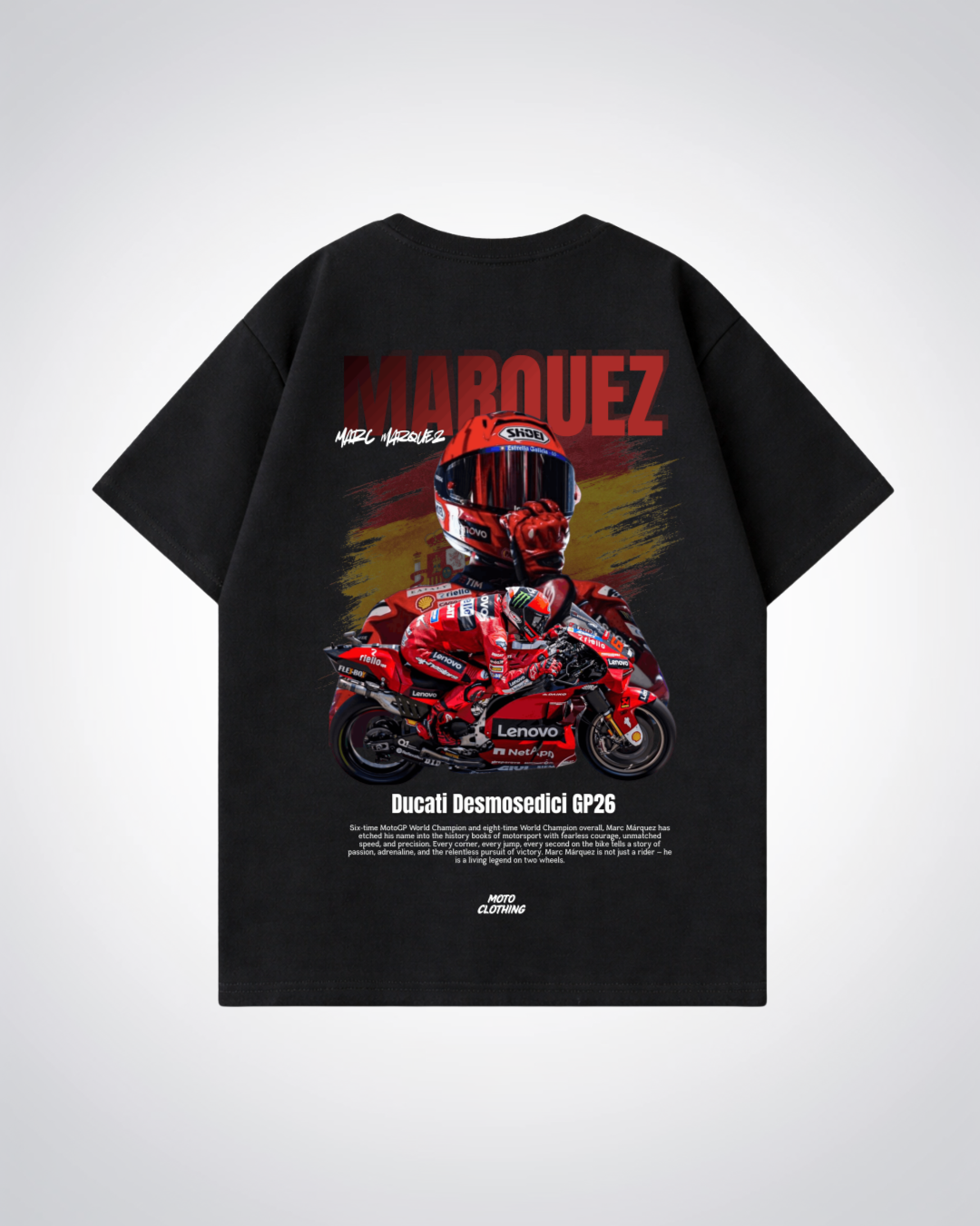 Marquez Oversized Shirt - Black Back (Designed)