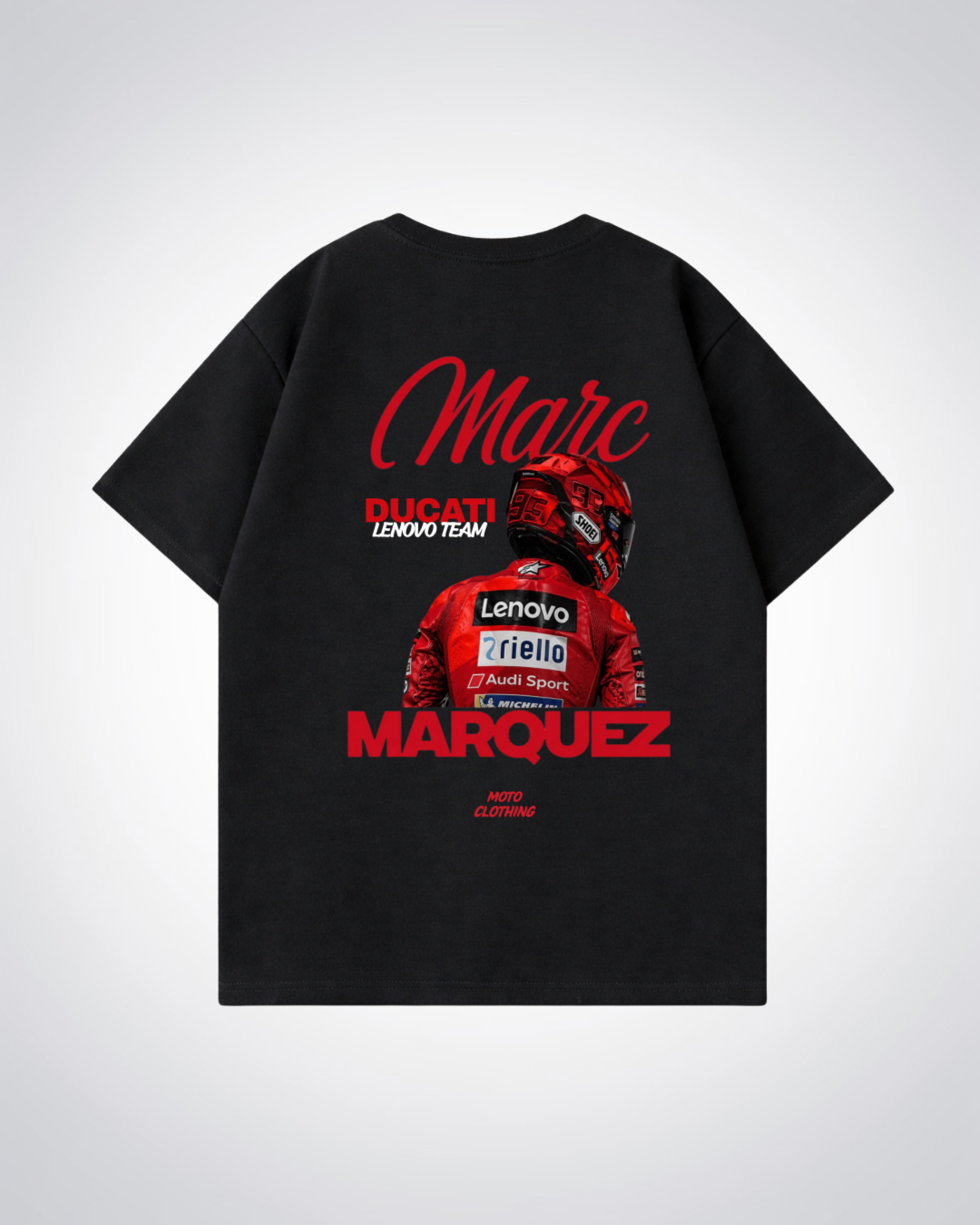 Marquez Racing Oversized Shirt - Black Back (Designed)