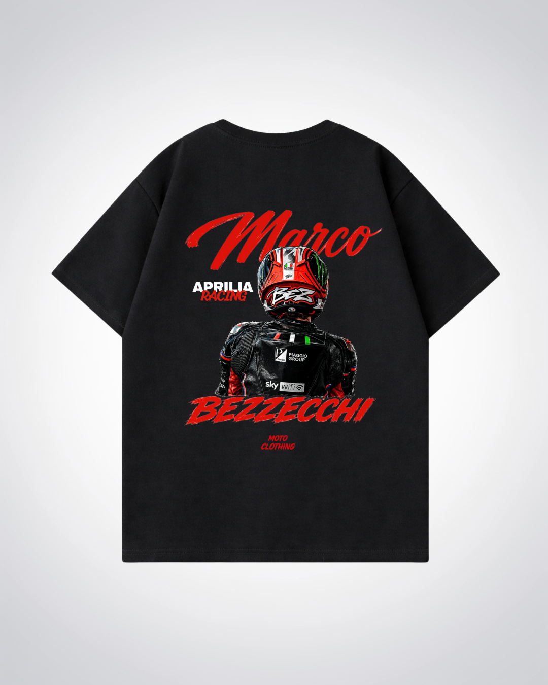 Bezzecchi Racing Oversized Shirt - Black Back (Designed)