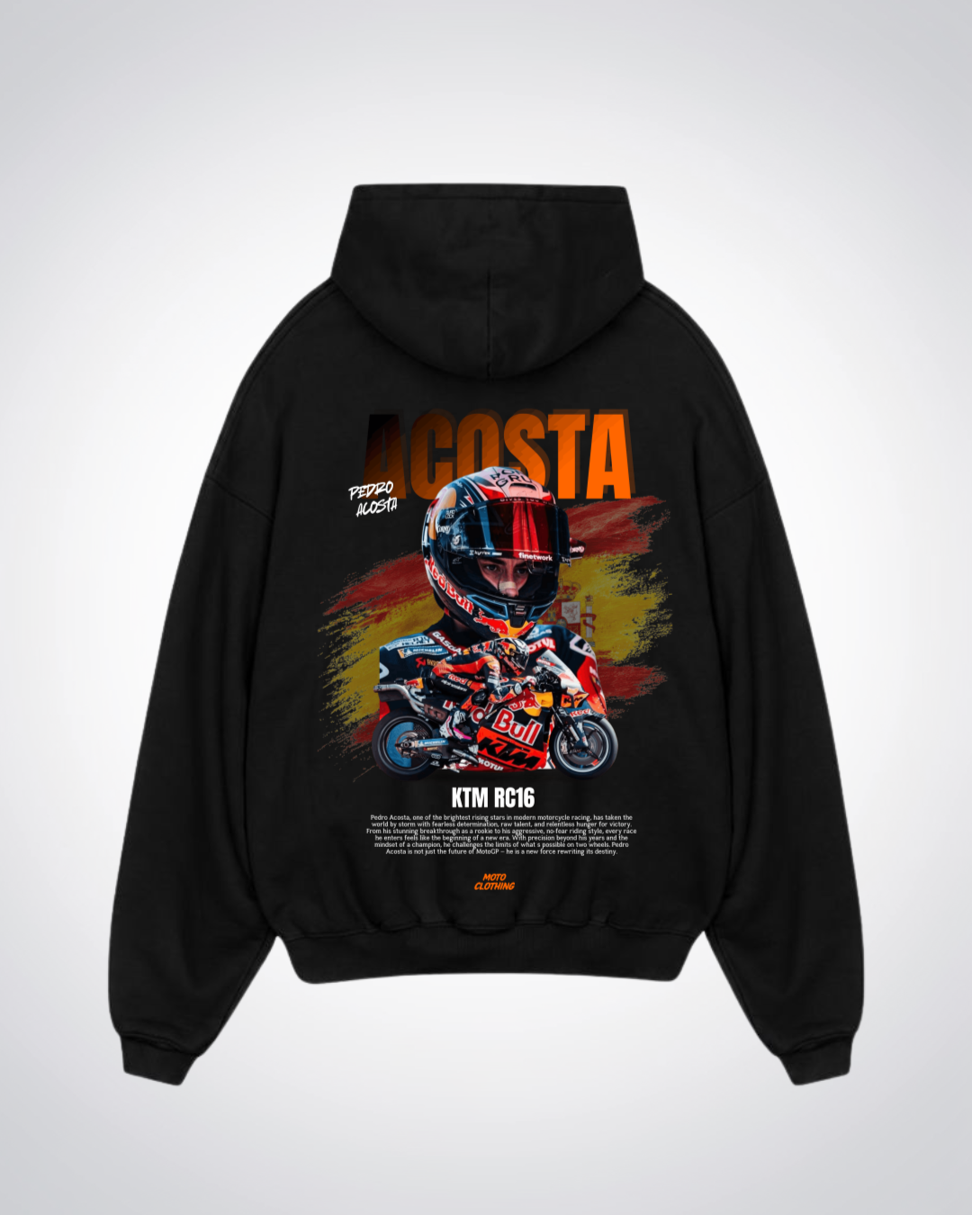 Acosta Oversized Hoodie - Black Back (Designed)