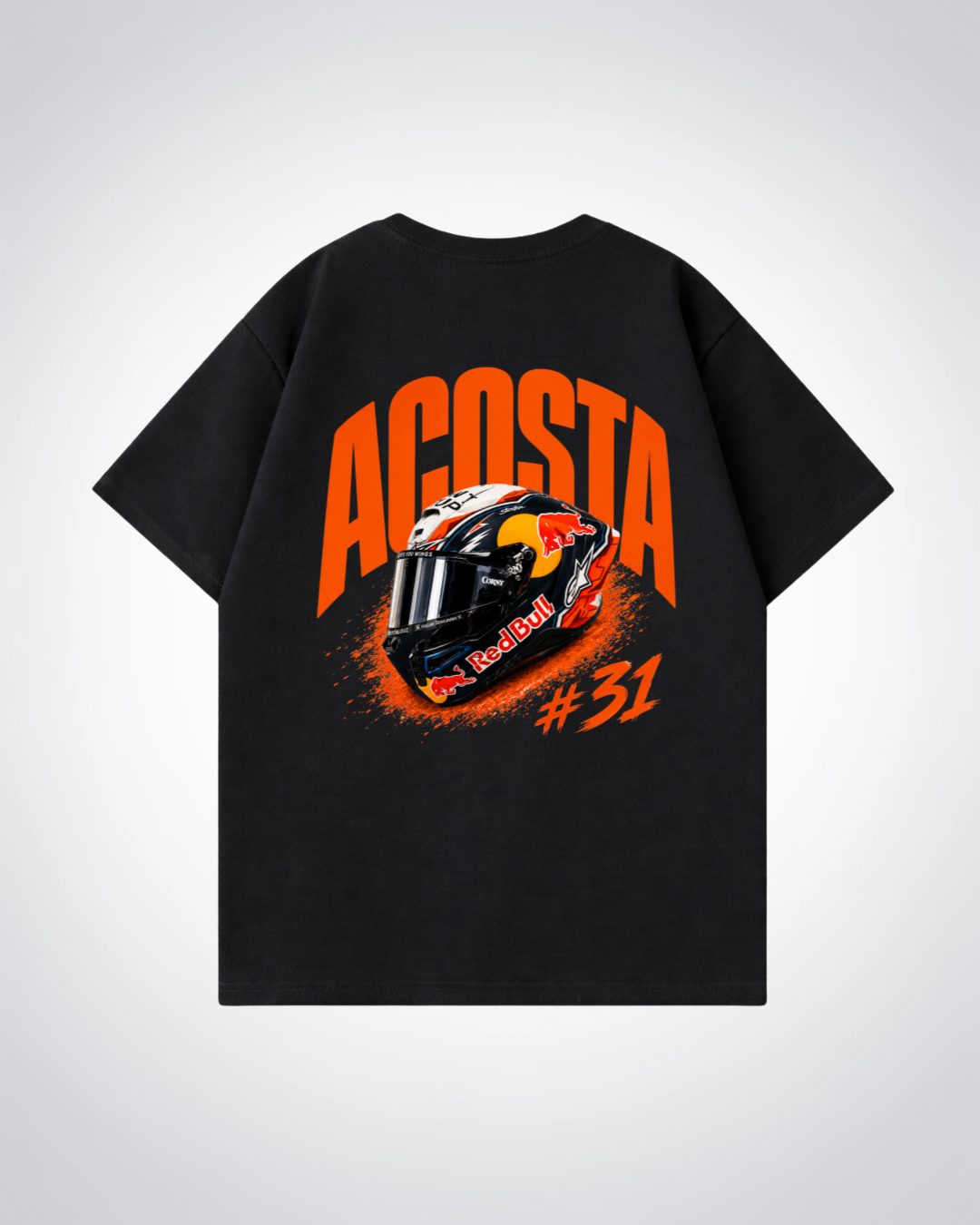 Acosta Helmet Oversized Shirt - Black Back (Designed)