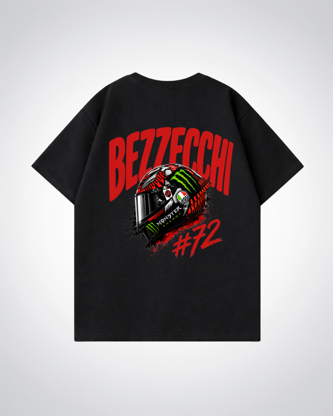 Bezzecchi Helmet Oversized Shirt - Black Back (Designed)