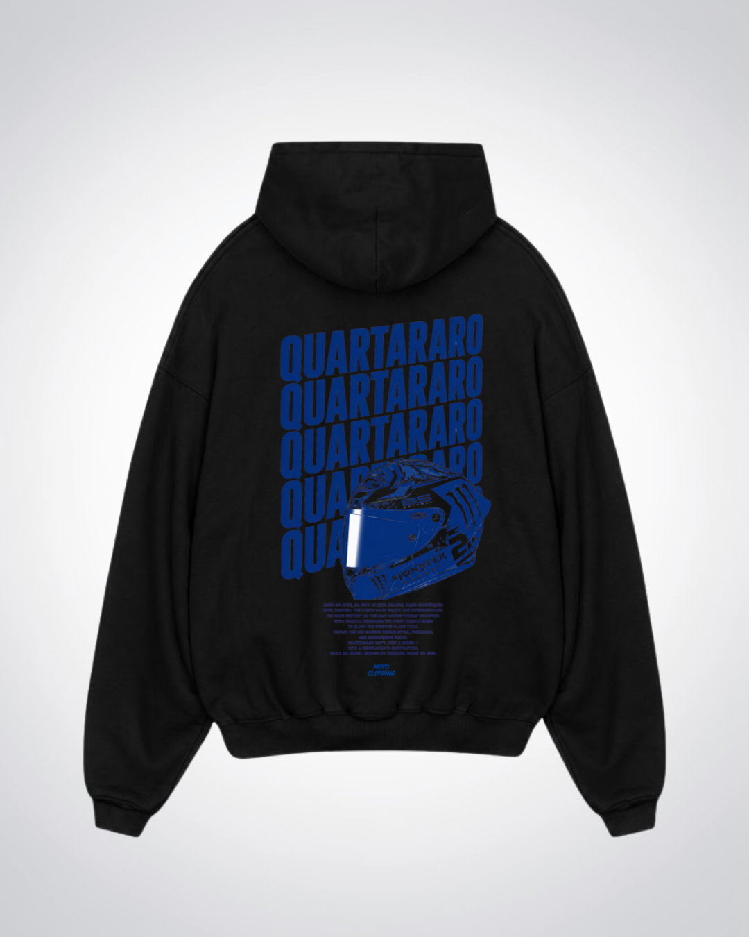 Quartararo Oversized Hoodie - Black Back (Designed)