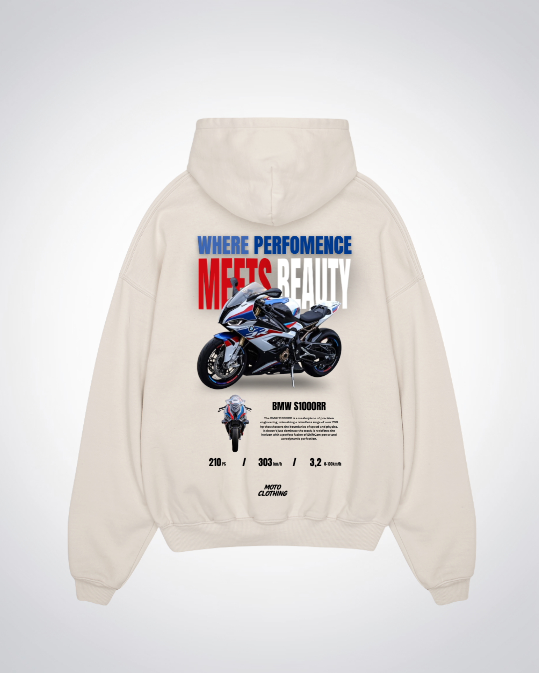 Where Perfomance Meets Beauty Oversized Hoodie