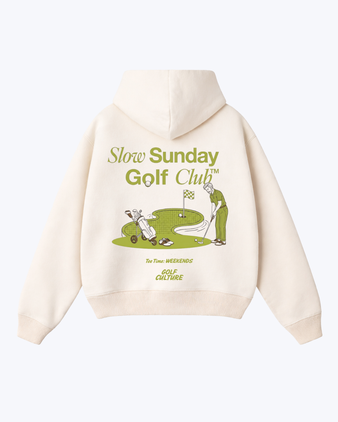 Slow Sunday Golf Club 2 Oversized Hoodie