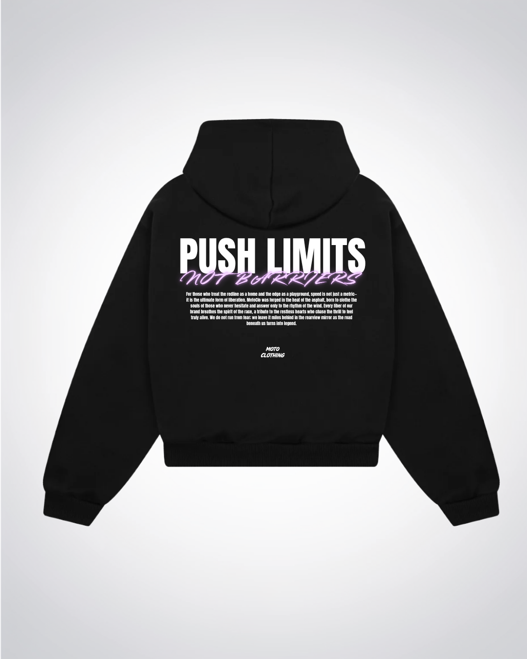 Push Limits nor barriers Oversized Hoodie