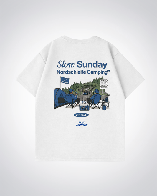 Slow Sunday Nordschleife Camping Oversized Shirt