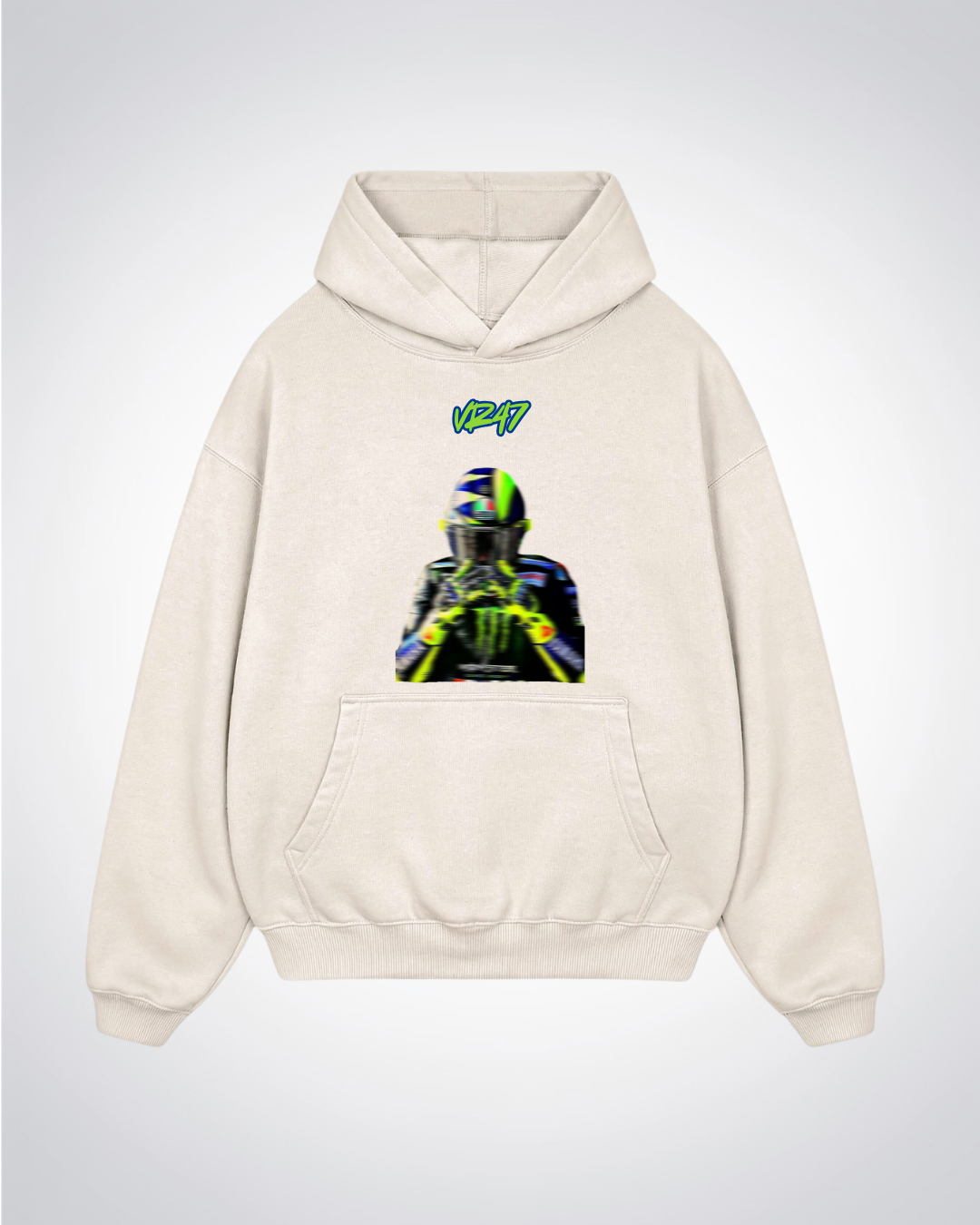 VR47 blured Oversized Hoodie
