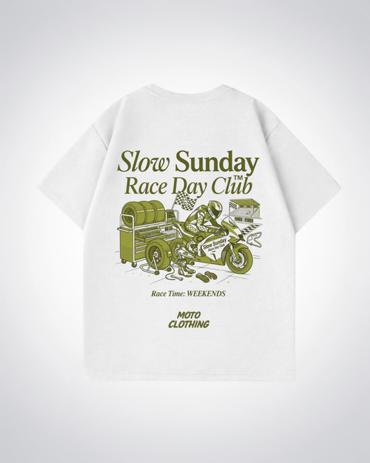 Slow Sunday Race Club Oversized Shirt