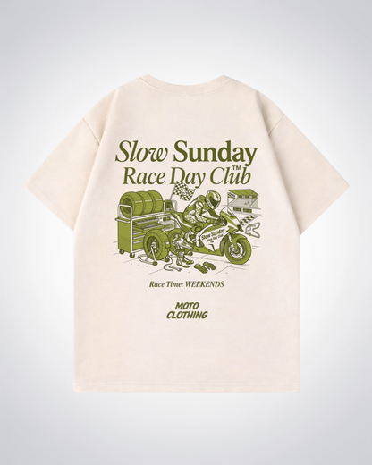 Slow Sunday Race Club Oversized Shirt