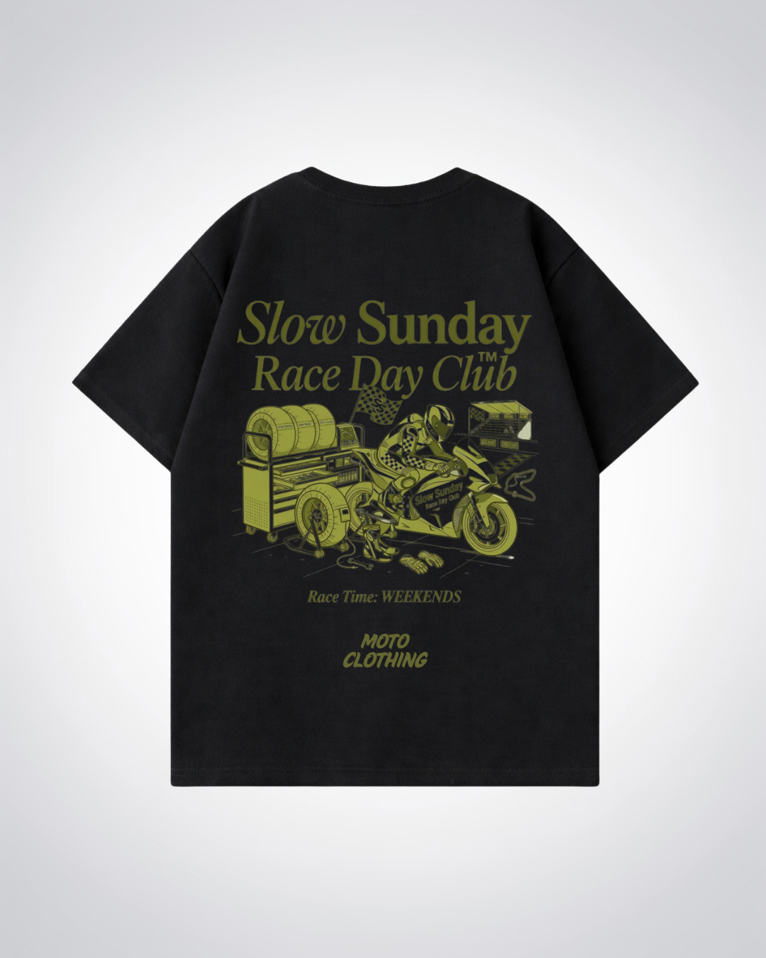 Slow Sunday Race Club Oversized Shirt