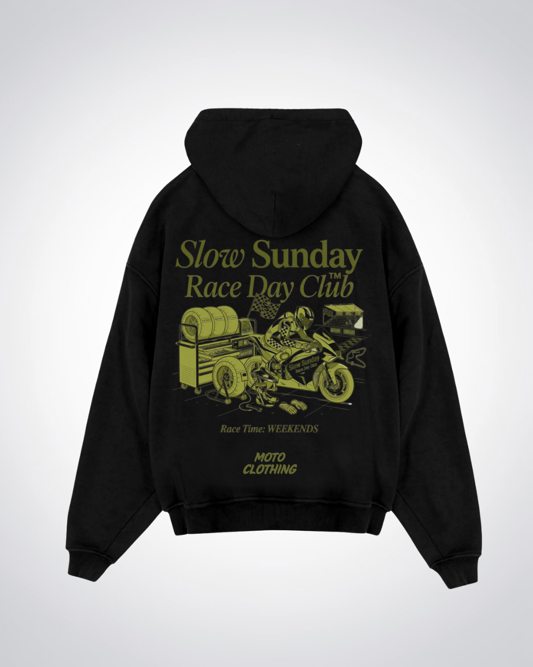 Slow Sunday Race Day Club Oversized Hoodie