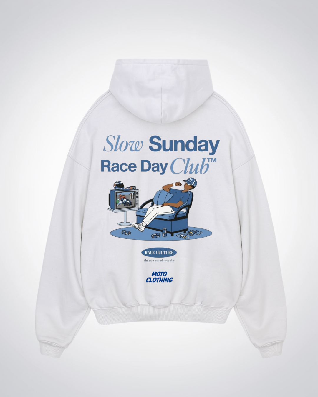 Slow Sunday Race Day Club Oversized Hoodie
