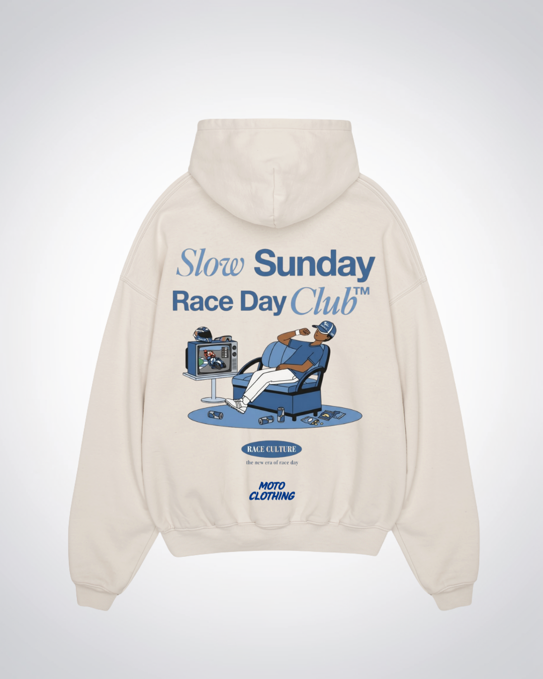 Slow Sunday Race Day Club Oversized Hoodie