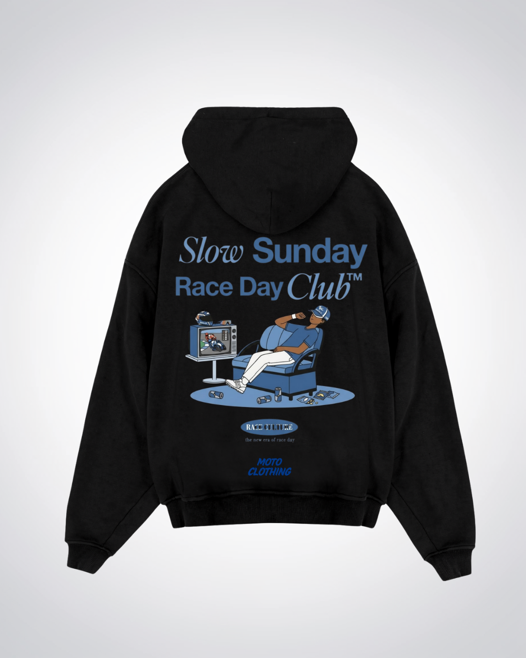 Slow Sunday Race Day Club Oversized Hoodie
