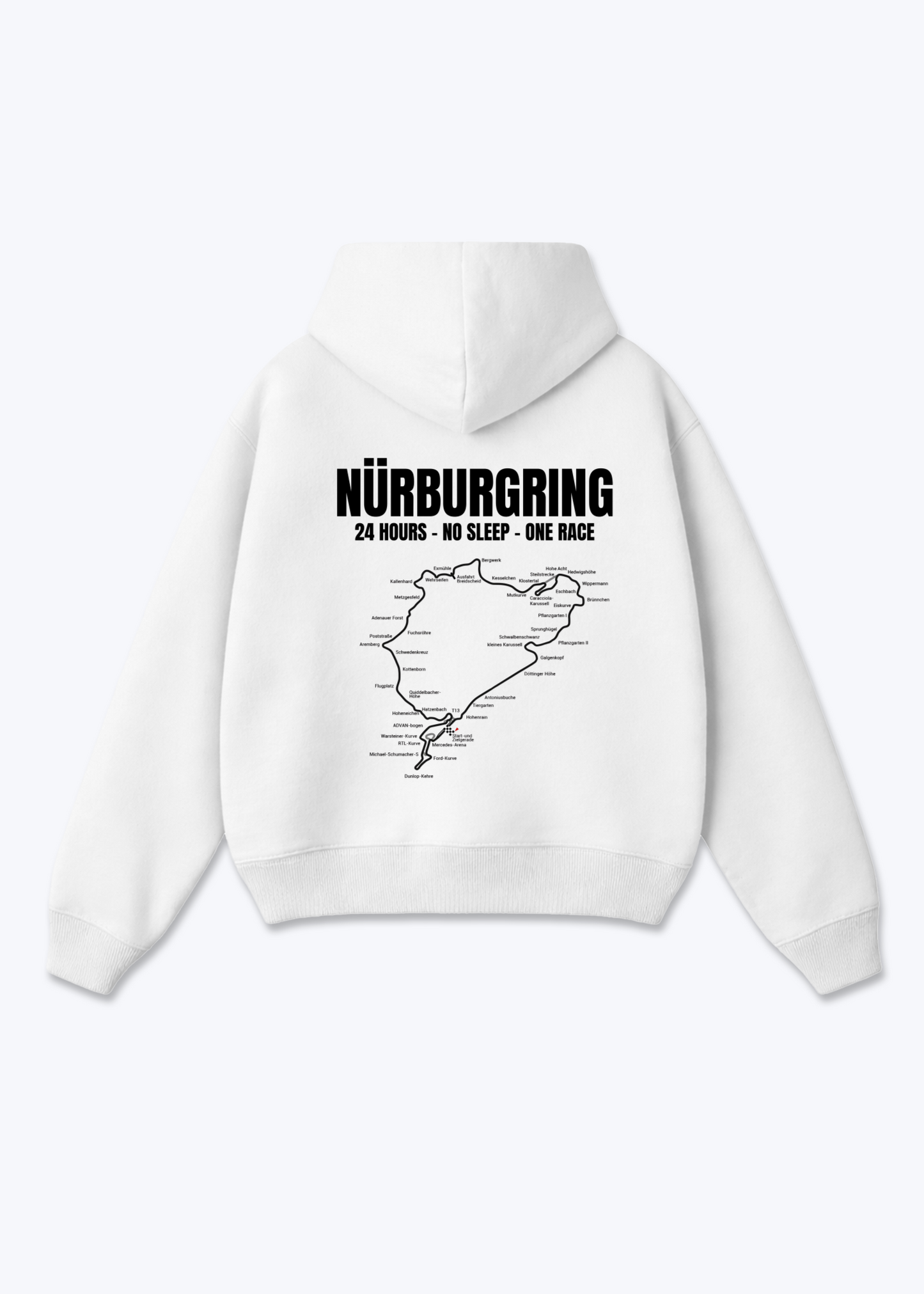 Oversized Hoodie - White Back (Designed)