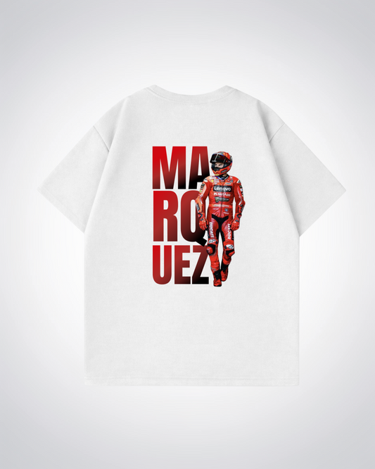 Marquez Oversized Shirt - White Back (Designed)