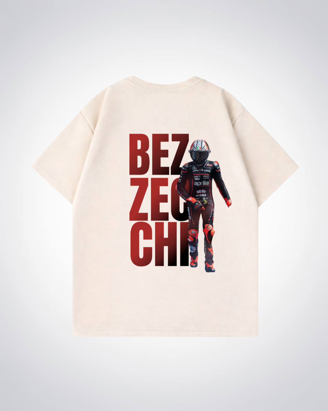 Bezzecchi Oversized Shirt - Beige Back (Designed)