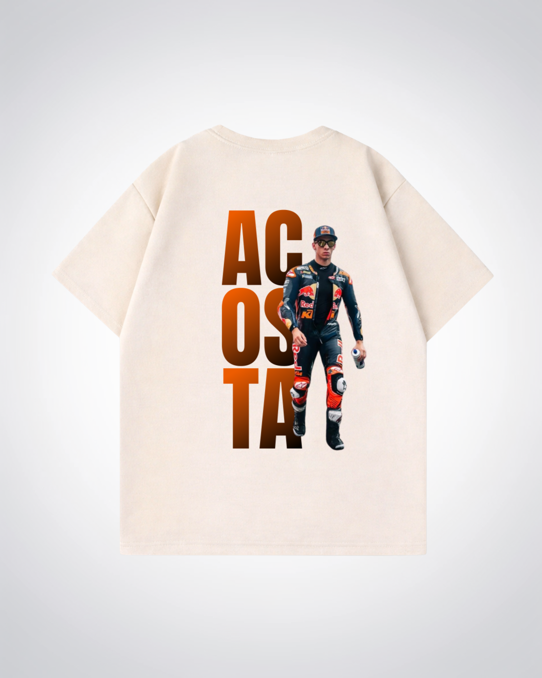 Acosta Oversized Shirt - Beige Back (Designed)