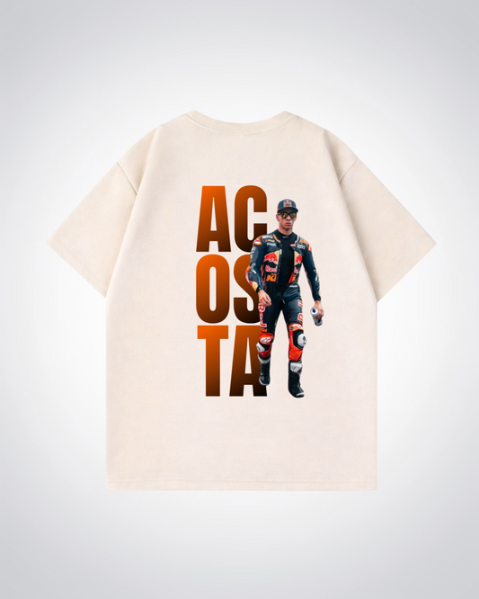 Acosta Oversized Shirt - Beige Back (Designed)