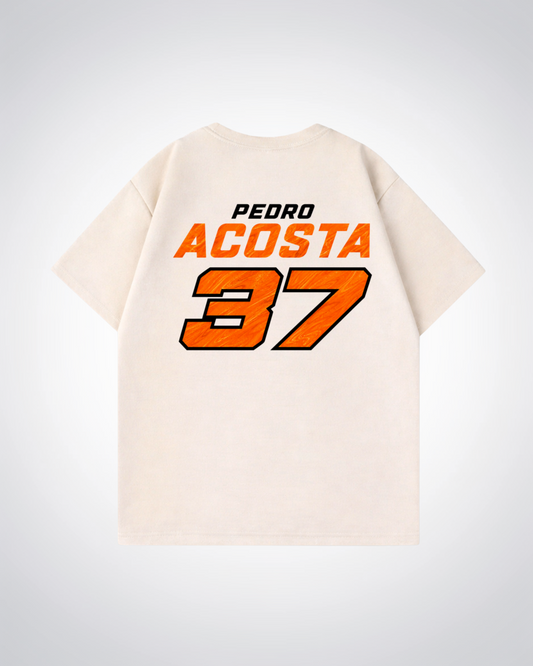 Acosta Trikot Oversized Shirt - Beige Back (Designed)