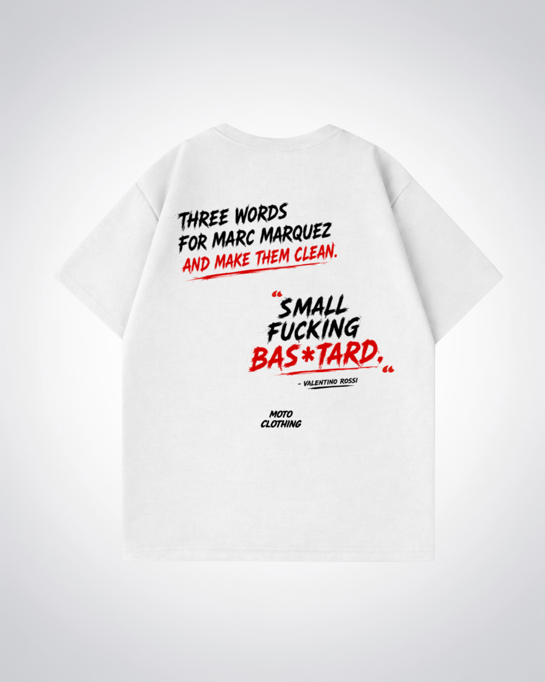 Small **** ****  Oversized Shirt - White Back (Designed)
