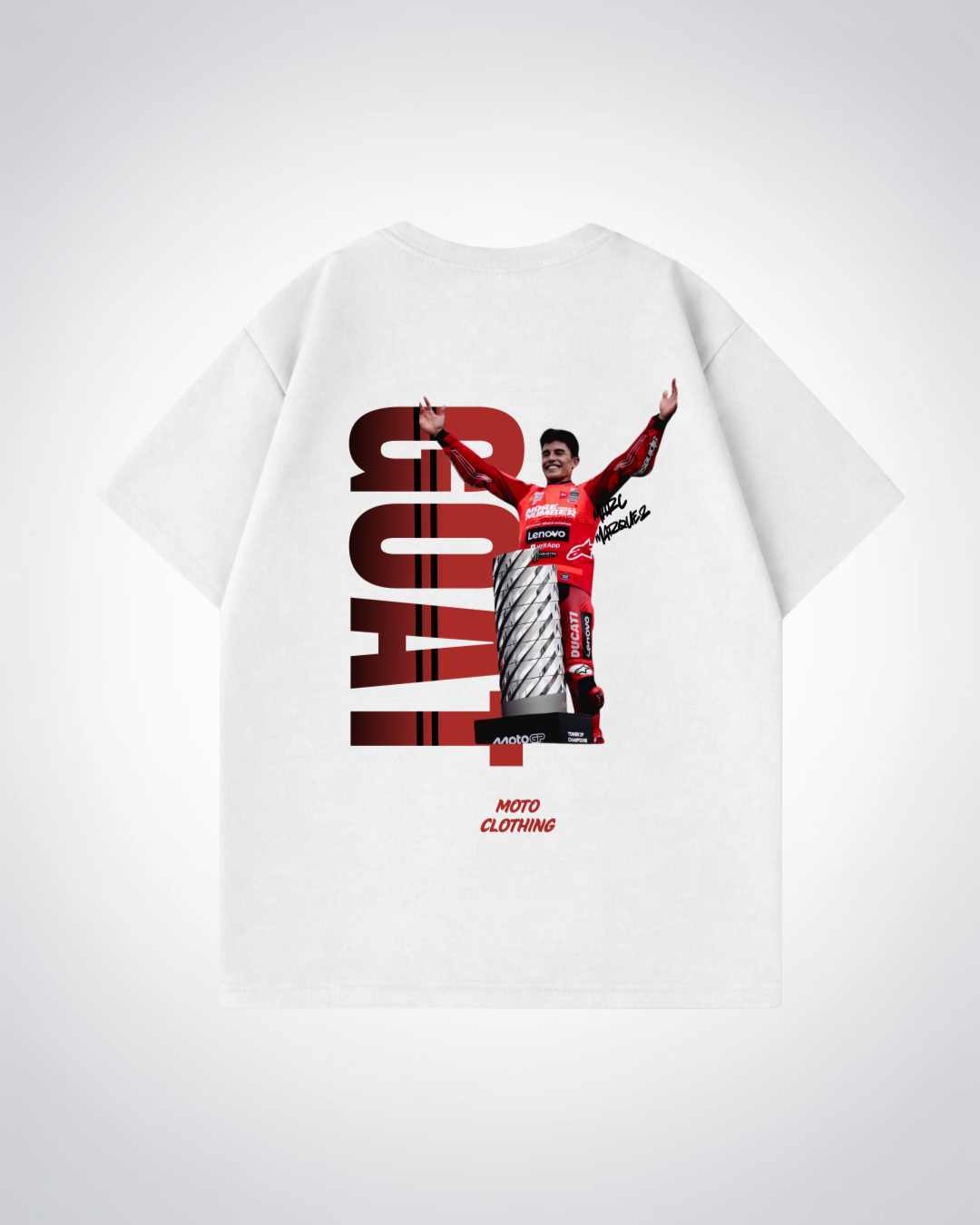 Goat MM93 Oversized Shirt - White Back (Designed)