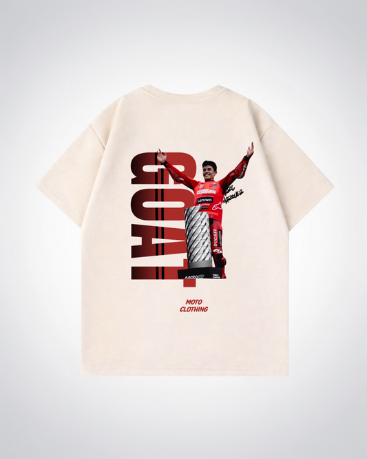 Goat MM93 Oversized Shirt - Beige Back (Designed)