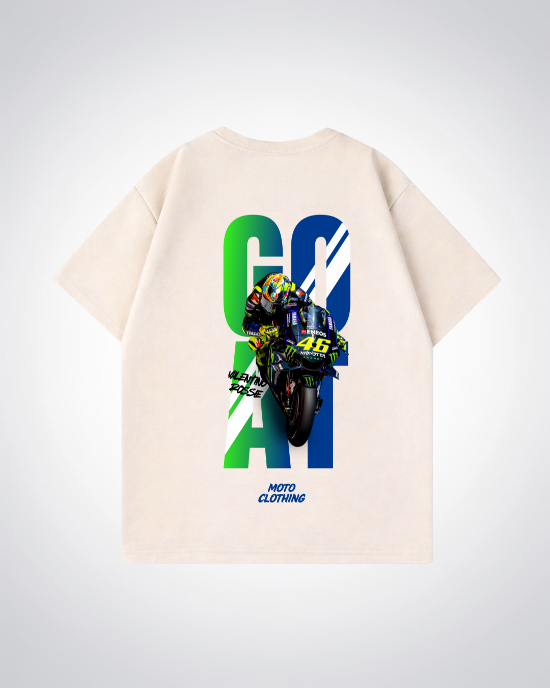 Goat VR47 Oversized Shirt - Beige Back (Designed)