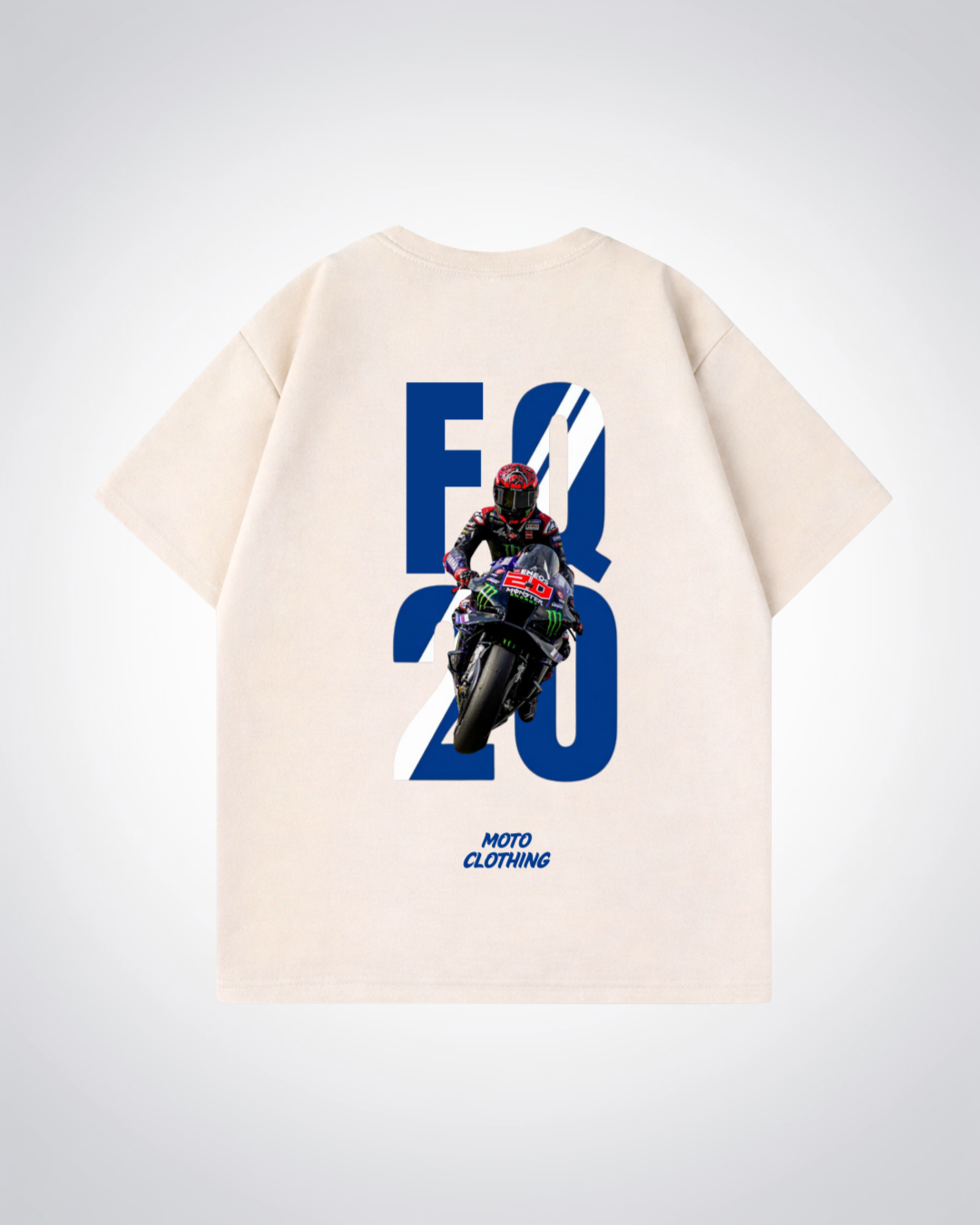 FQ20 Oversized Shirt - Beige Back (Designed)