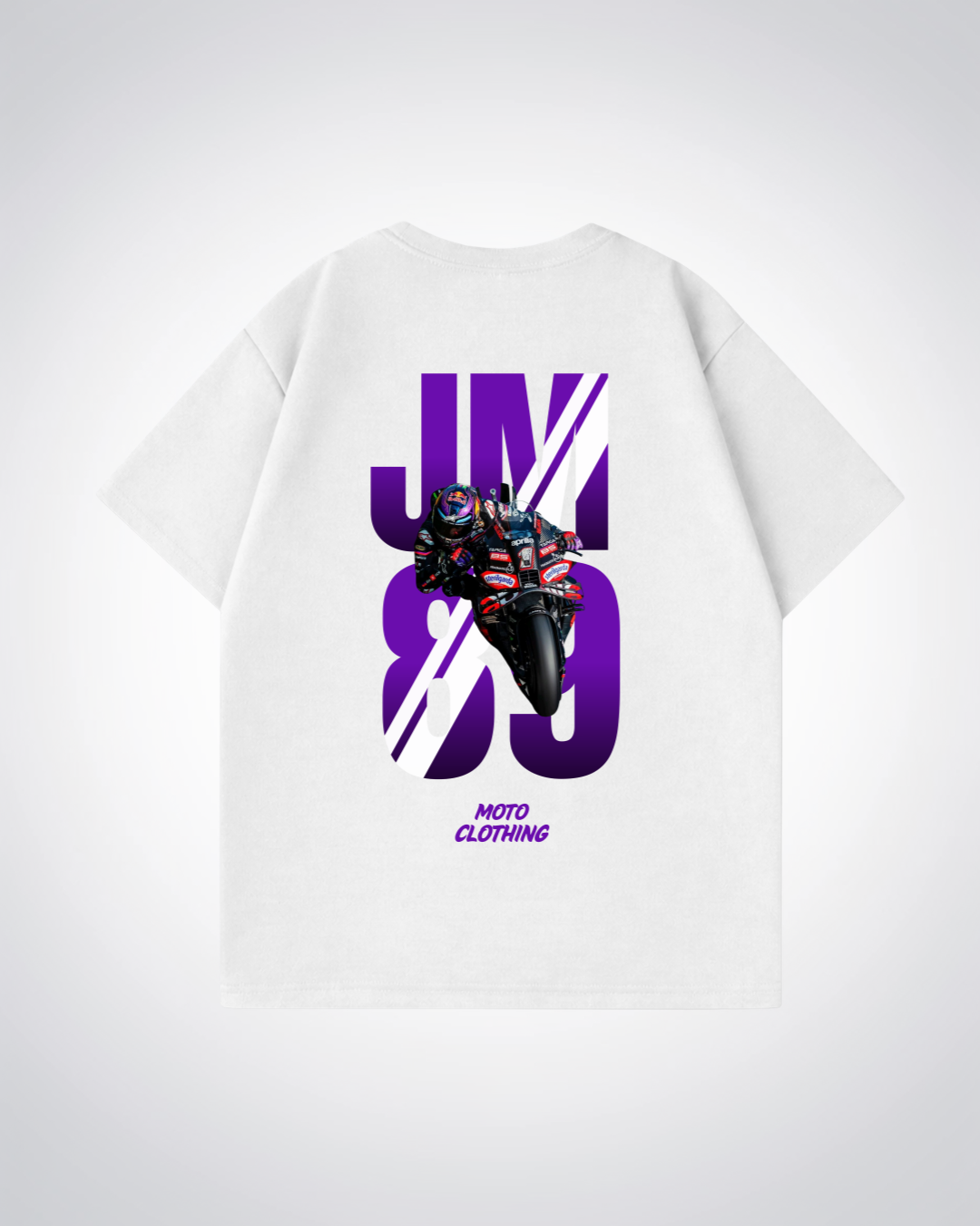 JM89 Oversized Shirt - White Back (Designed)