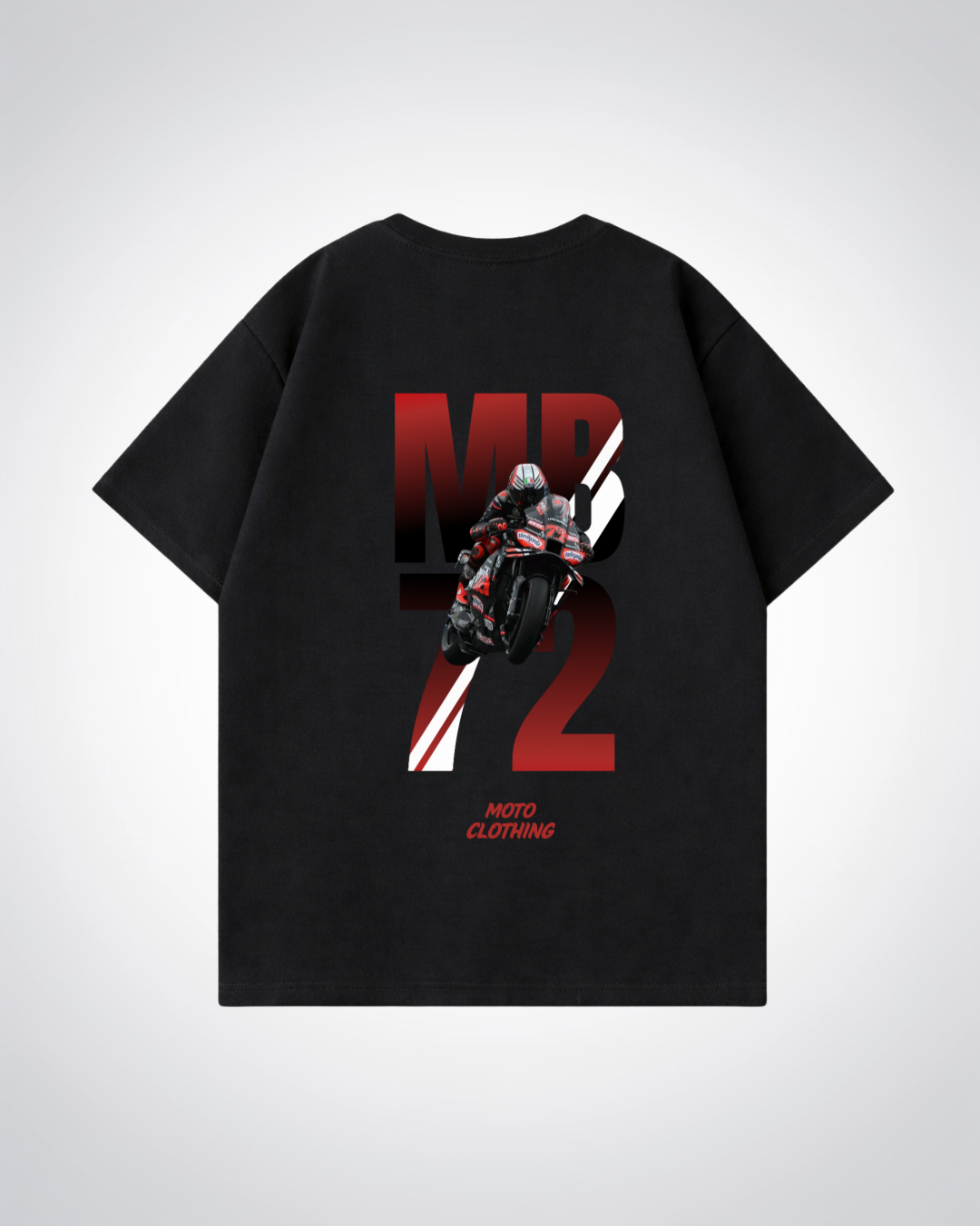 MB72 Oversized Shirt - Black Back (Designed)