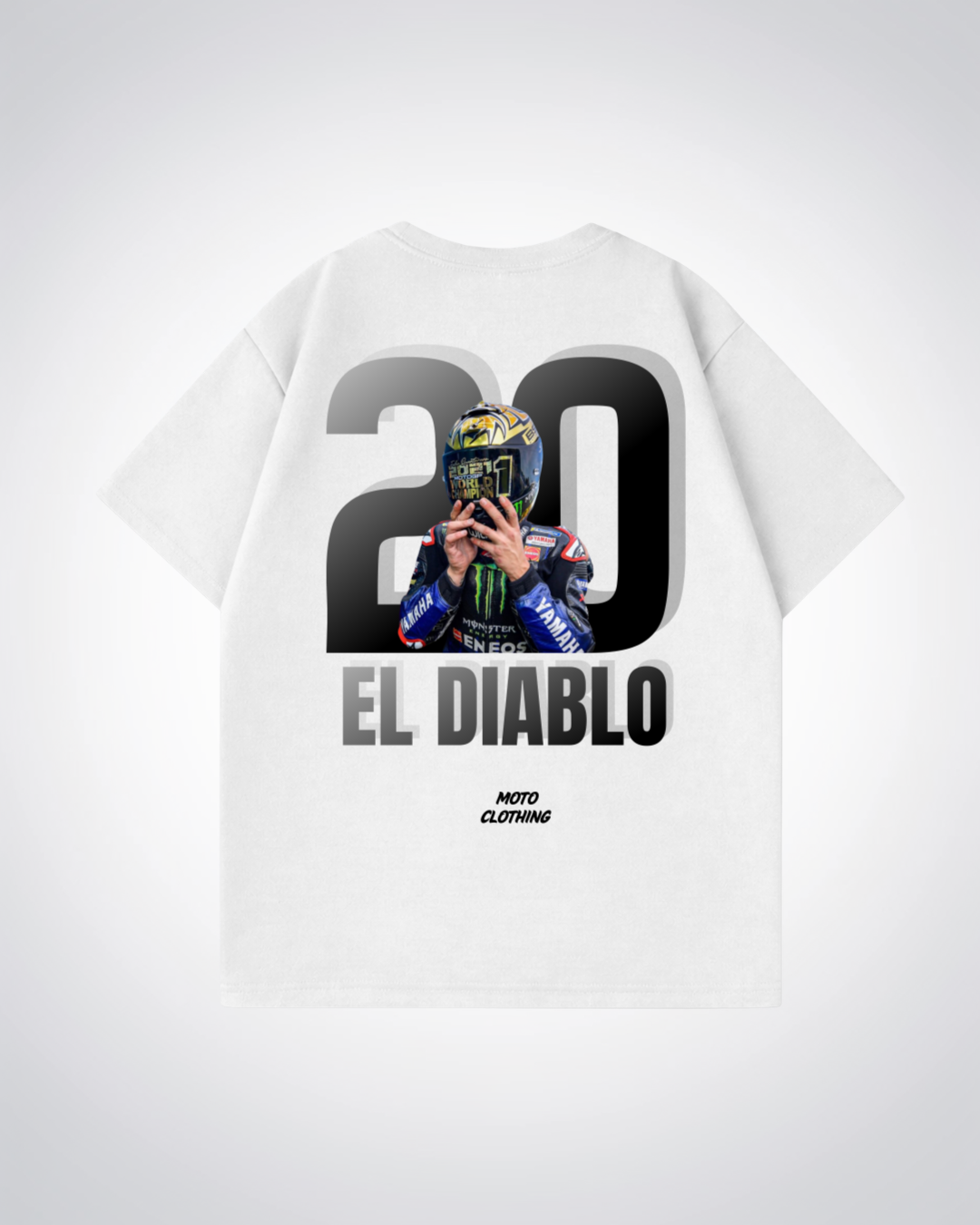 EL Diablo Oversized Shirt - White Back (Designed)