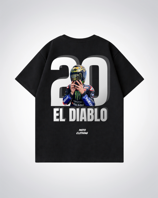 EL Diablo Oversized Shirt - Black Back (Designed)
