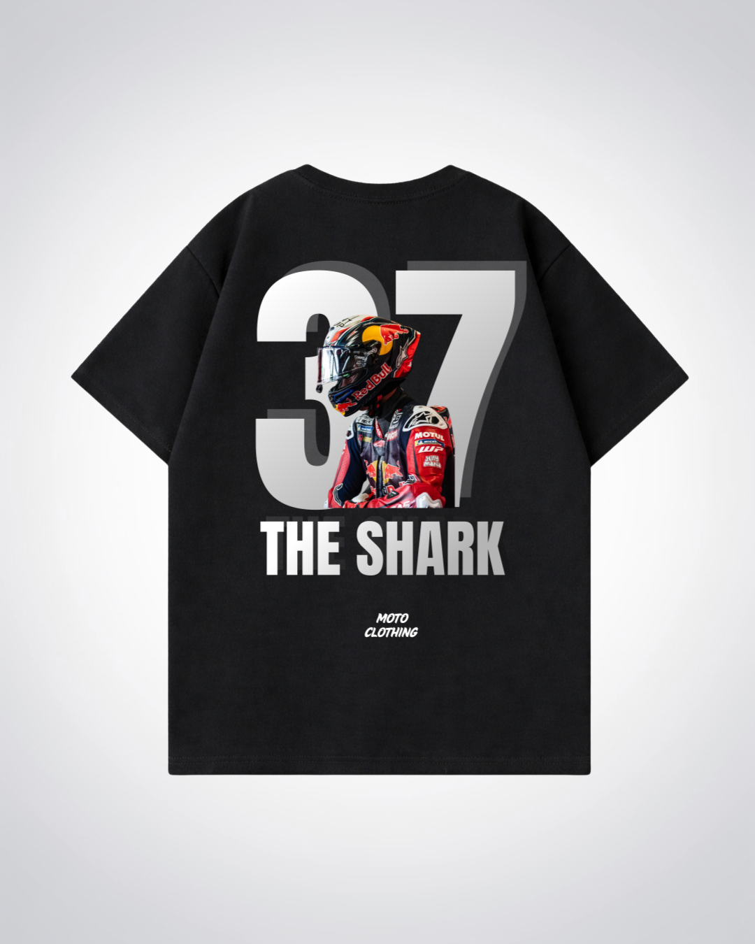 The Shark Oversized Shirt - Black Back (Designed)
