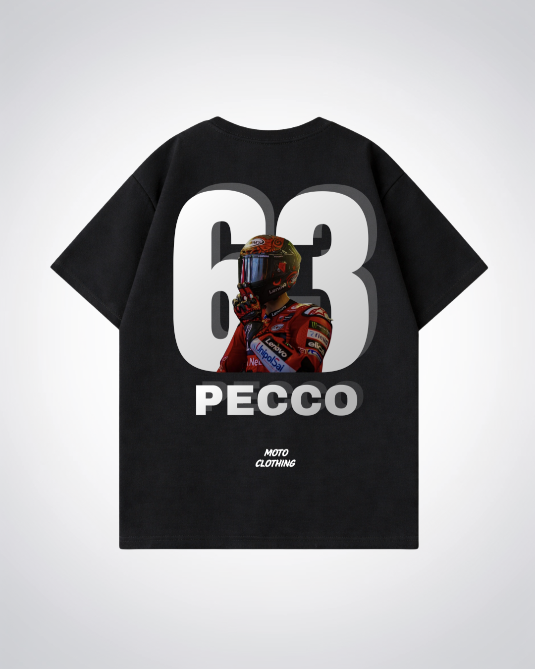 Pecco Oversized Shirt - Black Back (Designed)