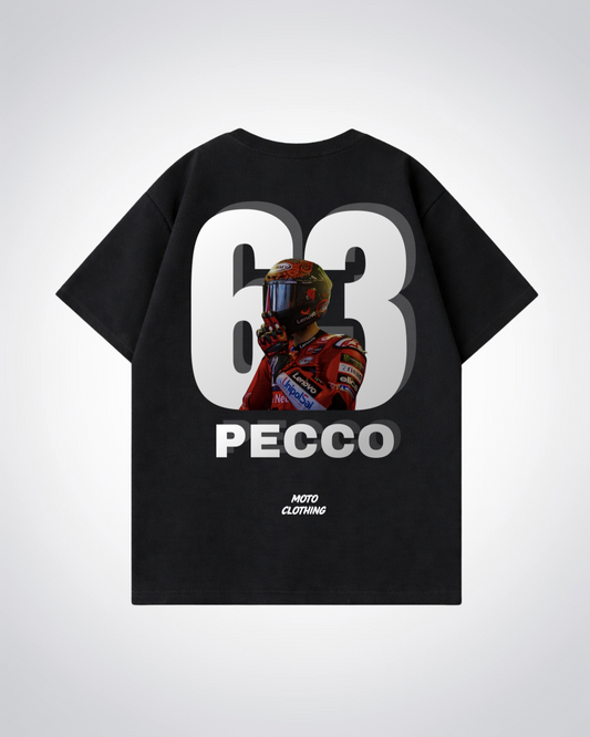 Pecco Oversized Shirt - Black Back (Designed)