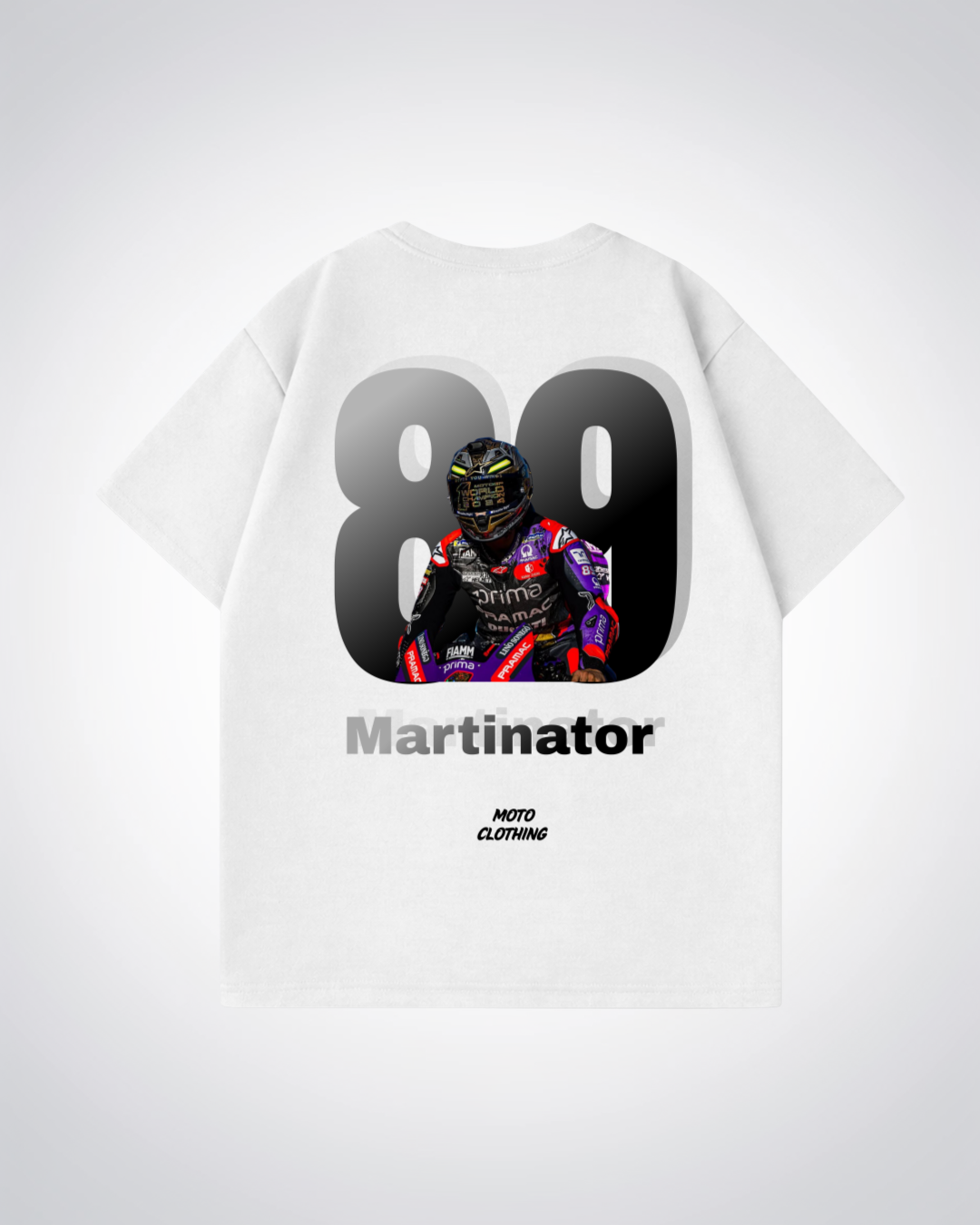 Martinator Oversized Shirt - White Back (Designed)