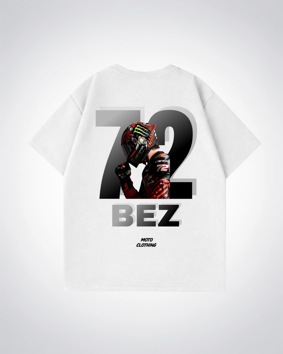 BEZ Oversized Shirt - White Back (Designed)