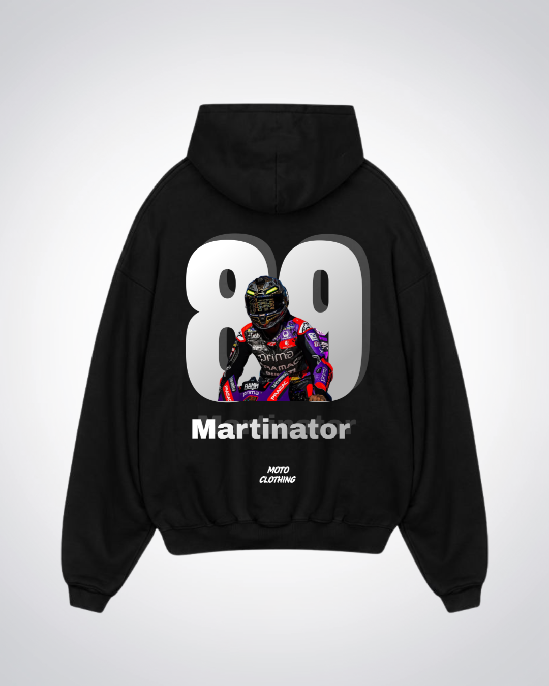 Martinator Oversized Hoodie - Black Back (Designed)