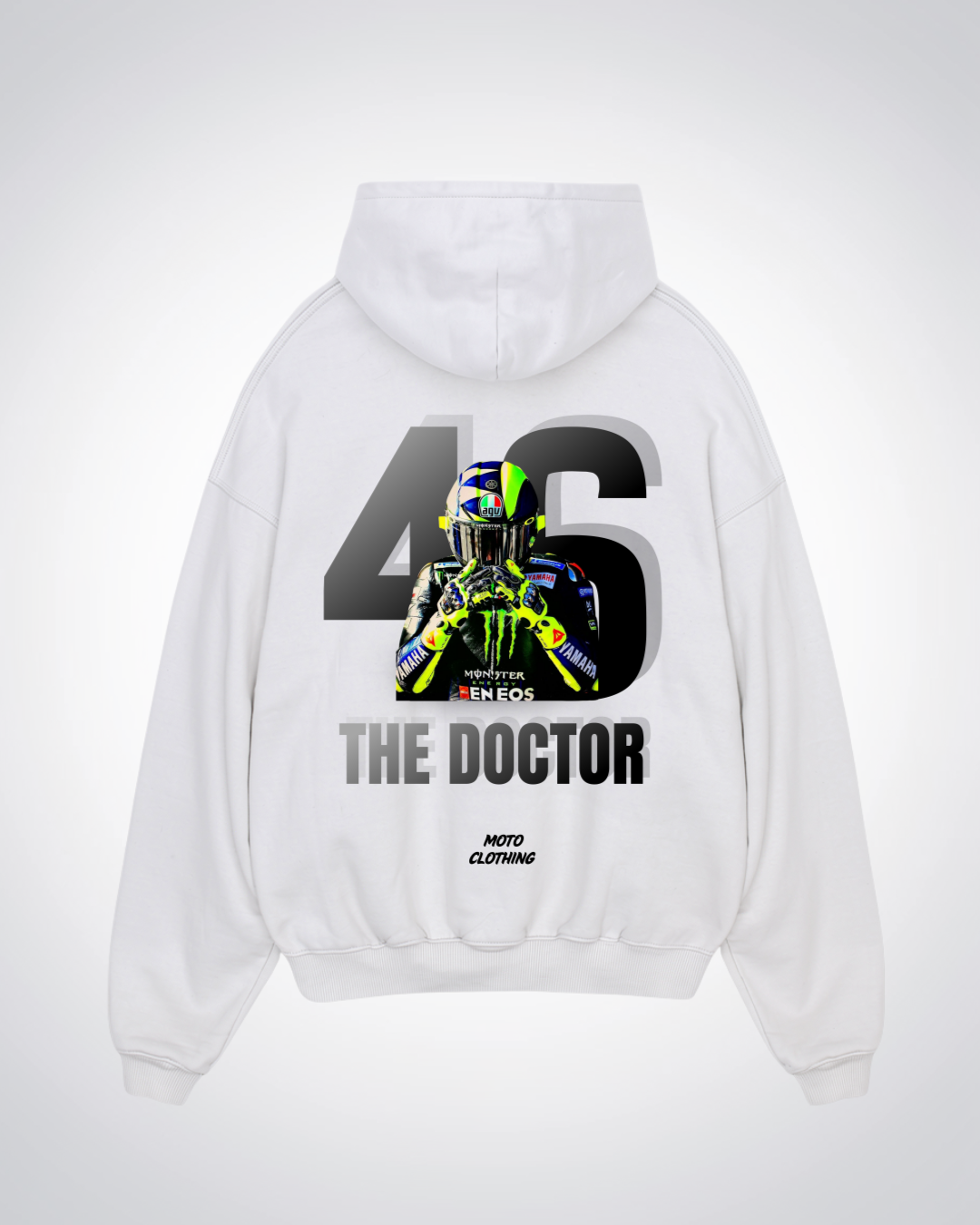 The Doctor Oversized Hoodie - White Back (Designed)