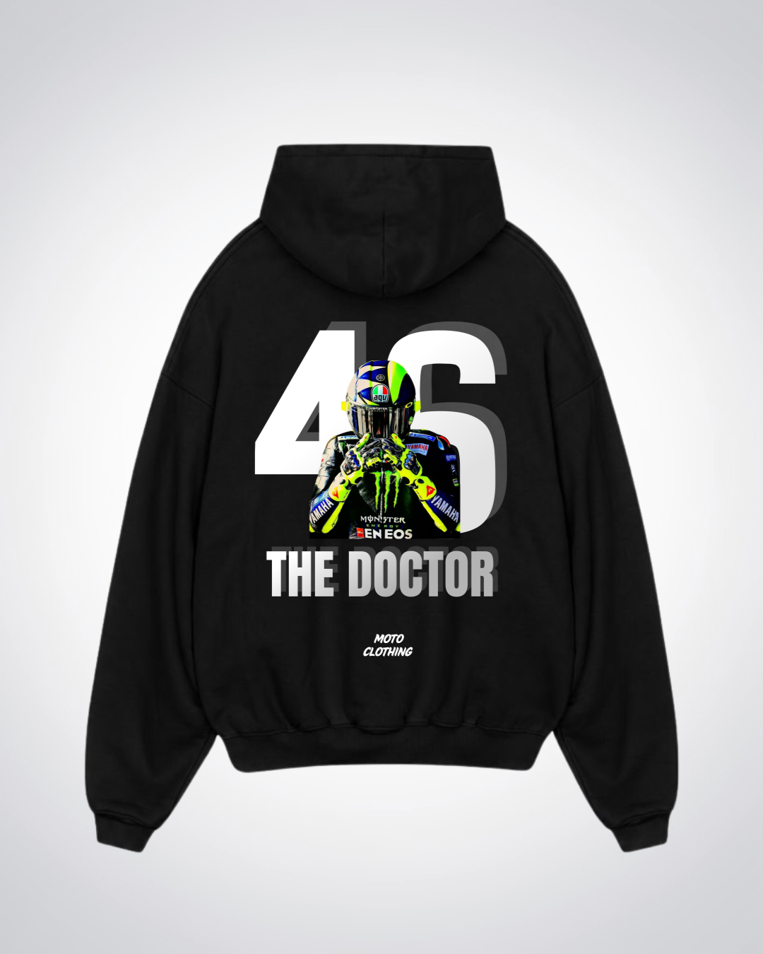 The Doctor Oversized Hoodie - Black Back (Designed)