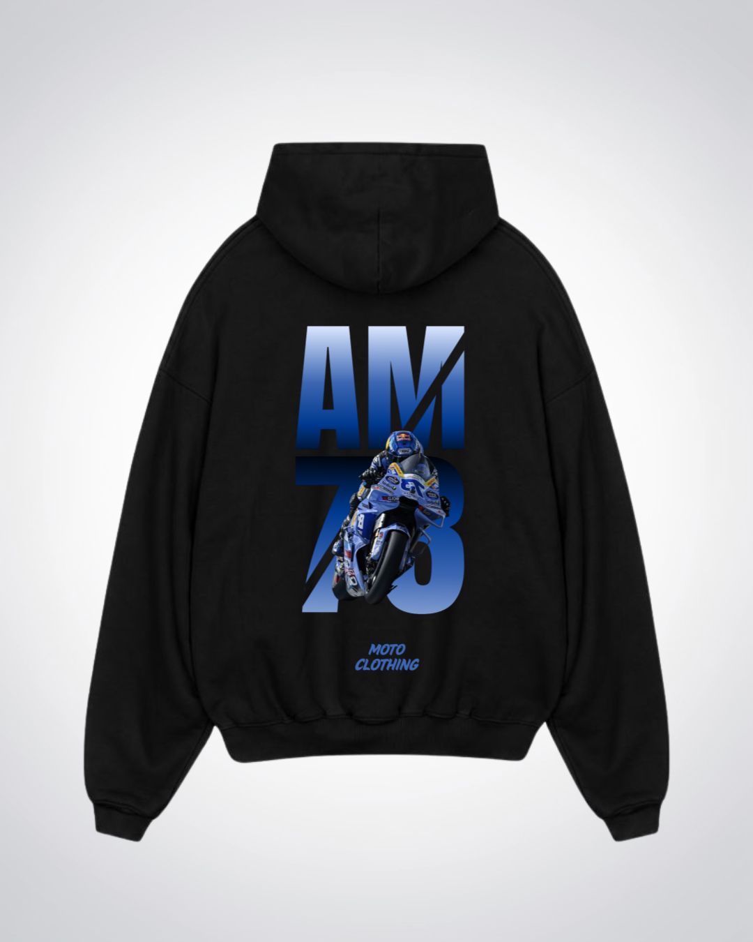 AM73 Oversized Hoodie - Black Back (Designed)