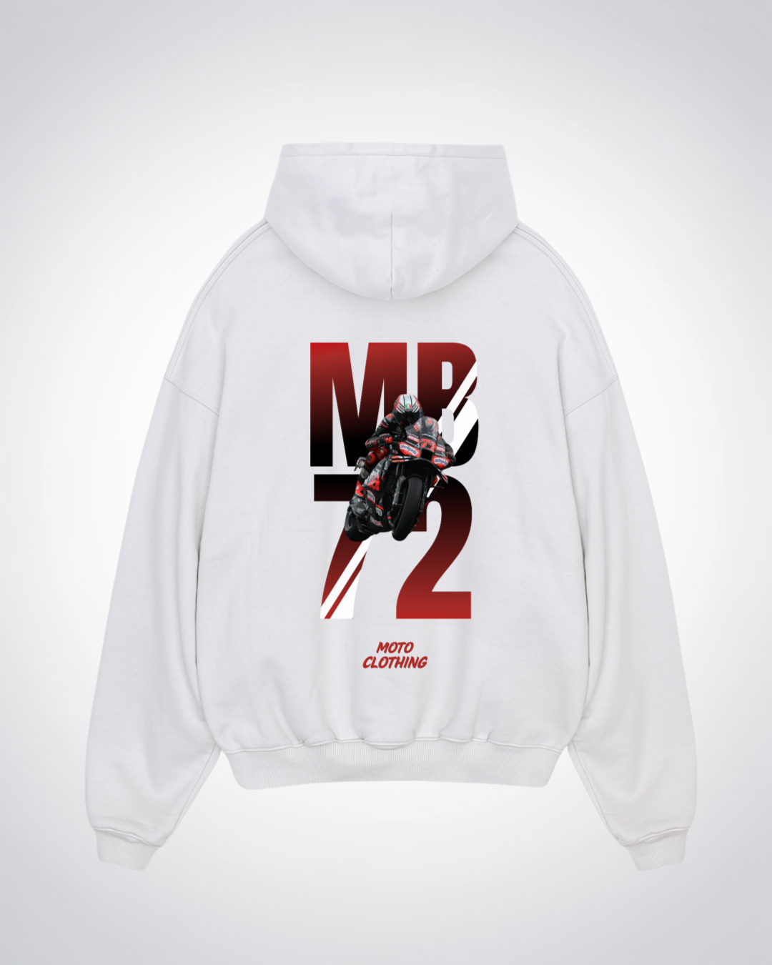 MB72 Oversized Hoodie - White Back (Designed)